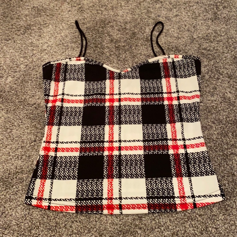 NWOT SHEIN Plaid Tank Top